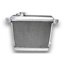 Aluminium Radiator FIAT 128 ABARTH en fan tv