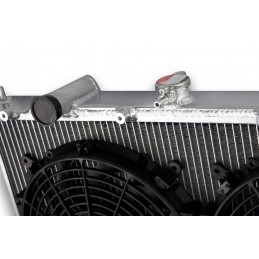 Radiator Aluminum for MITSUBISHI LANCER EVO 4 5 6 and fans, dishes