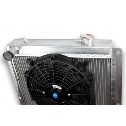 Radiator Aluminium achterkant en de ventilator plaat voor de ALPINE A110 en R8 GORDINI