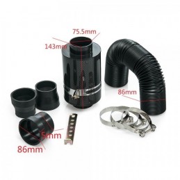 Kit admission direct universal air box carbon